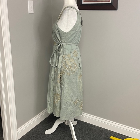 Antik Batik Womens Sundress Embroidered embellished NWT Green Blue Large - Picture 4 of 8